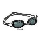 Customized Gray Anti Fog Racing Swimming Goggles With Mirror Coating