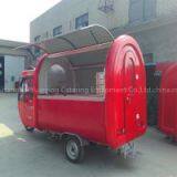 TELESCOPE Mobile Tricycle Bike Food Trailer Motorbike Food Cart Green Color Fast Food Caravan thumbnail-2