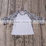 Autumn Latest Wholesale Gray With White and Have Many Icing Ruffles Raglan T-shirts Online Shopping Hong Kong thumbnail-1