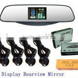 Car Safety, Car Rear View System Parking Sensors With Mirror.