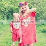 Dresses Summer Dress Daughter Mom Children Fancy Dress thumbnail-1