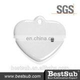 JS Coatings Sublimation Heart Cermaic Ornament H014