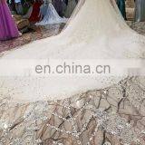 LS00218 White Arab Long Sleeve Muslim Sexy See Through Corset Saree Designs Wedding Dress thumbnail-6