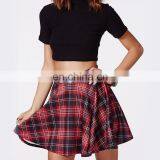 Red and Black Checked Cheer Leading Skirt thumbnail-5