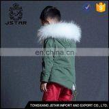Winter Childrens Baby Alpaca Fur Coats With Big Fur Hood Coat thumbnail-3