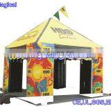 Inflatable Colorful Double Flag Booth