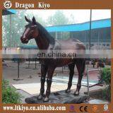 Beautiful Fiberglass Horse Zoo Animal Model For Kids