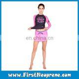 Factory Outlet Whole Sale Colorant Match Long Sleeve Rash Guard thumbnail-3
