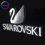Indoor outdoor oval LED message crystal arcylic led letter sign  light box sign for advertising