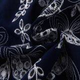 White Cotton Embroidery Lace Fabric Dress thumbnail-2