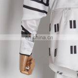 Asymmetrical Print Dresses For Women Lapel Collar Long Sleeve High Waist Tunic Mini Dress 2020 thumbnail-5