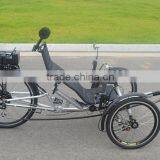 250w Foldable Suspension Electric Recumbent Trike thumbnail-5