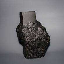 Modern Art Stone Face Ceramic Flower Vase thumbnail-1
