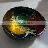 Lacquer Coconut Mother of Pearl Bowl