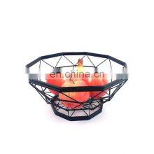 Wholesale Simple Black Storage Modern Bowl Classy Fruit Basket For Dinning Table thumbnail-1