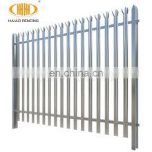 High quality second hand euro style decorative garden security galvanized steel palisade fence design