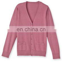 Леди Пинк V-образный воротник кэшмирный кардиган с карманами thumbnail-4