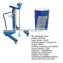 200-литровая пневматическая автоматическая подъемная машина для смешивания красок, промышленные смесители жидкостей thumbnail-2