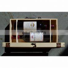 2 Wine Bottle Travel Storage Box Carrying Display Case thumbnail-4