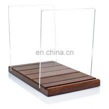 Vinyl Record Storage - a Mid-Century Style Record Holder, 50 LP Capacity - With a Now-Playing Record Display Groove