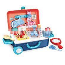 Educational Pretend Cooking Play Toy 23Pcs Plastic Kitchen Set Toy Kids Kitchen Toy Sets thumbnail-4