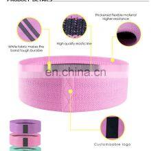 Wholesale Fitness Yoga Custom Logo Exercise Hip Circle Non Slip Fabric Resistance Band thumbnail-3
