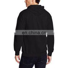 High Quality Hooded Hoodies for Men Cotton Fabric Pullover Hoodie Plus Size Cotton Blank Design thumbnail-5