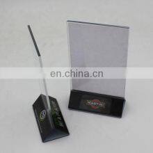 Triangle Table Top A3 A4 A5 A6 Insert Plastic Acrylic Sign Holder for Restaurant thumbnail-2