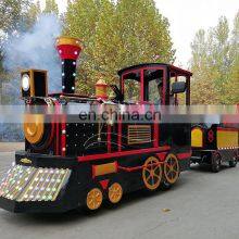 Amusement Rides Battery Powered Ride on Train Electric Trackless Train for Sale thumbnail-4