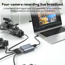 4 Channel AHD Input USB3.0 Video Capture Card 720p 30fps Live Streaming Video Record thumbnail-4