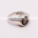 SMOKY RING ,925 Sterling Silver Jewelry Wholesale,WHOLESALE SILVER JEWELRY,SILVER EXPORTER,SILVER JEWELRY FROM INDIA thumbnail-2