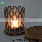2015 Autumn Canton Fair Laser Engraving Glass Material Candle Holder