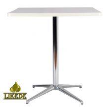 Morden Design Hot Sale Round Aluminum Dining Table Solid Wood Cafe Table for Hotel Restaurant Kitchen Use