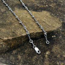 Creative Gothic Thorn Necklace Retro Barbed Wire Collarbone Chain Punk Unisex Jewelry Holiday Party Gift Men Women Accessories thumbnail-2