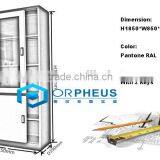 Laboratory Steel Glass Door Storage Cabinet Data Document Filing Cabinet/Cupboard Lock thumbnail-5