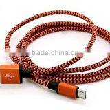 Good Quality 1M Length Phone Charger Nylon Usb Cable Micro thumbnail-5