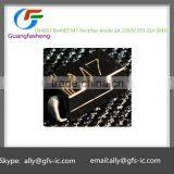 1N4007 IN4007 M7 Rectifier Diode 1A 1000V DO-214 SMD thumbnail-1