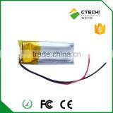 3.7v 502535 Polymer Li-ion Battery 400mAh for Portable Electronic Device thumbnail-6