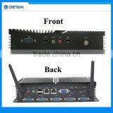 DBOX258 Metal Covered Embeded Fanless Mini PC / 6 COM + 4 USB + 2 LAN