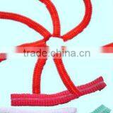 Disposable Red PP 14g/m2 Non Woven Mob Caps 18" 19" 20" 21" 24" Double Elastic Latex Free thumbnail-2