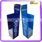 Daily News Magazine Rack Corrugated Paper Display Stand in the Book Store