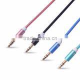 NY Braided 3.5mm Audio Cable 3.5mm Stereo Audio Cable Glod Plated thumbnail-4