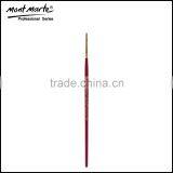 High Grade Short Wood Handle Nylon Hair Artist Brush thumbnail-1