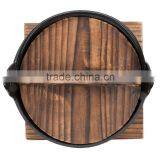 High Quality Round Wooden Lid for Cooking Pan thumbnail-5