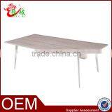 2015 New Arrival Wood Grain Color Simple Meeting Table With Metal Legs M1553