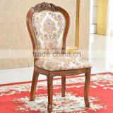 No Folded wood chair baroque wooden dining room chair