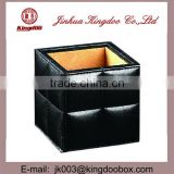Jinhua Supplier Square Leather Stationary Holder Box
