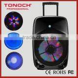 Top Selling Super Bass Trolley Outdoor PA Speakers With VHF Microphone thumbnail-1