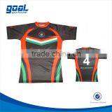 Custom blank digital printing rugby jersey for sale