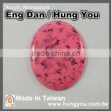 Oval Shaped Semi-Precious Stone With Spray For Bag thumbnail-4